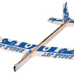 BalsaBird blu #2 aereo in balsa lancio a mano - REV24328