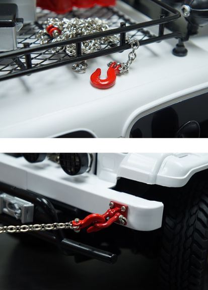 CATENA CON DOPPIO GANCIO PER RIMORCHIO IN METALLO x SCALER - GPEDYA-0357 - immagine 3