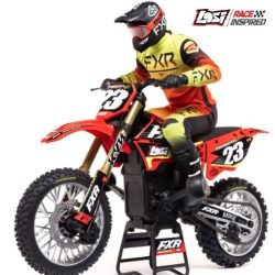 Promoto-MX rossa FXR 1/4 moto cross montata con radio senza LiPo - HORLOS06000T1