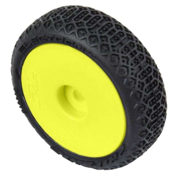 Losi Micro-B Cerchi gialli e gomme Electron 2.0 Buggy 7mm 4pz - HORPRO1031412 - immagine 3