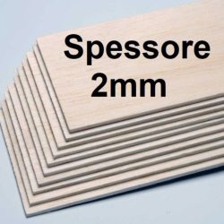 Tavole di balsa 2,0x100x1000mm 10pz - PCHC6441