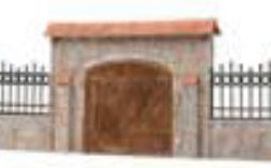 241016A  PORTONE GIARDINO 1/24 3PZ CON 2 CANCELLATE - TAMVS3102358