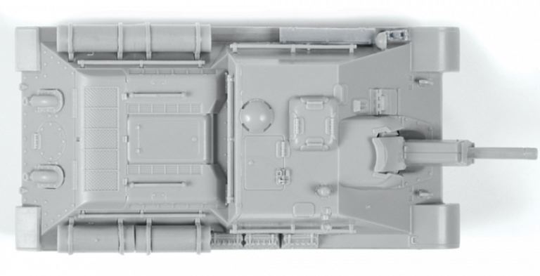SU-122 Soviet Tank Destroyer 1/72 montaggio ad incastro senza colla - ITAZS5043 - immagine 5
