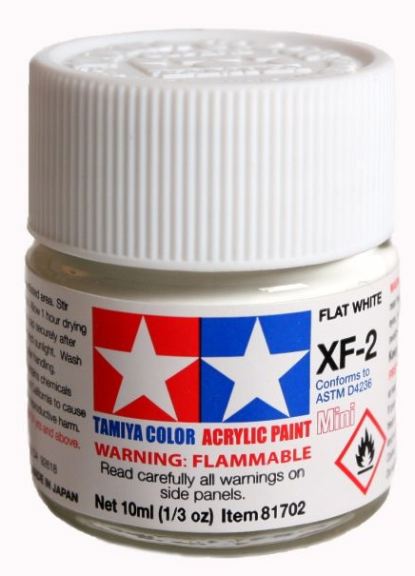 Colore acrilico XF-2 Flat White 6pz da 10ml opaco - TAM81702
