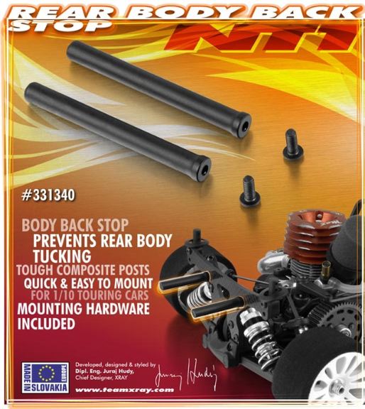 COLONNINE CARROZZERIA 2pz NT1 BACK STOP - HUD331340 - immagine 2