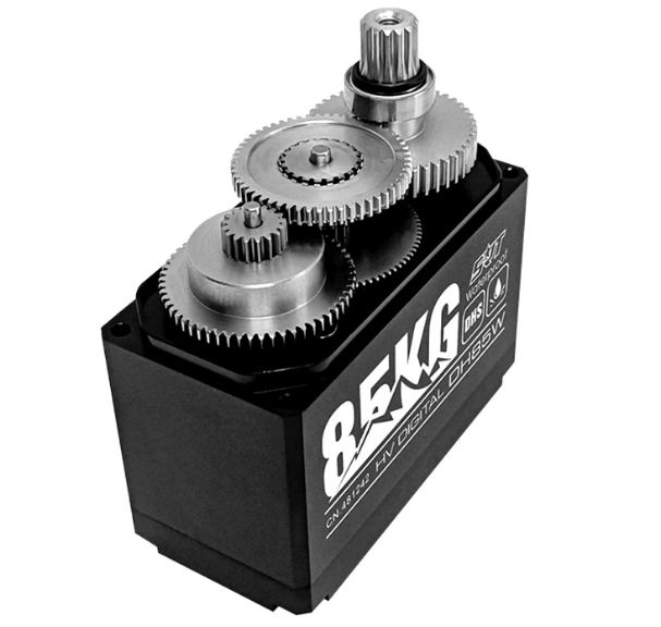 Maxy servo DH85W Big Scale 1/6 1/5 85kg 0,15sec @8,4v peso 200gr - RBT-DH85W - immagine 4