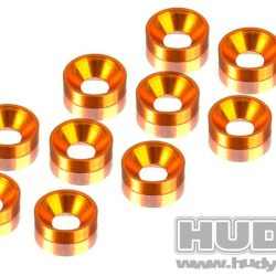 RONDELLE CONICHE ORANGE M3 10pz IN ALLUMINIO - HUD296510-O