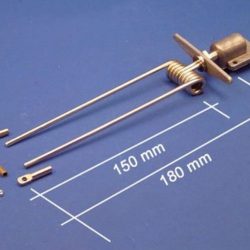 CARRELLO ANTERIORE CON 2 BARRE PER MODELLI FINO A 5kg - PCHX3326