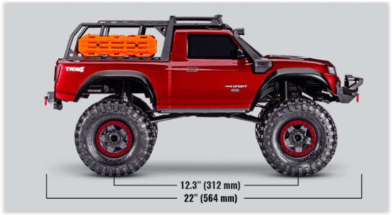 TRX4 Sport High Trail Edition blu 1/10 montata - TXX82044-4BLU - immagine 9