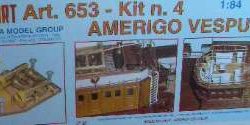 AMERIGO VESPUCCI KIT n°4  1/84 ACCESSORI IN OTTONE PER PONTE - M653