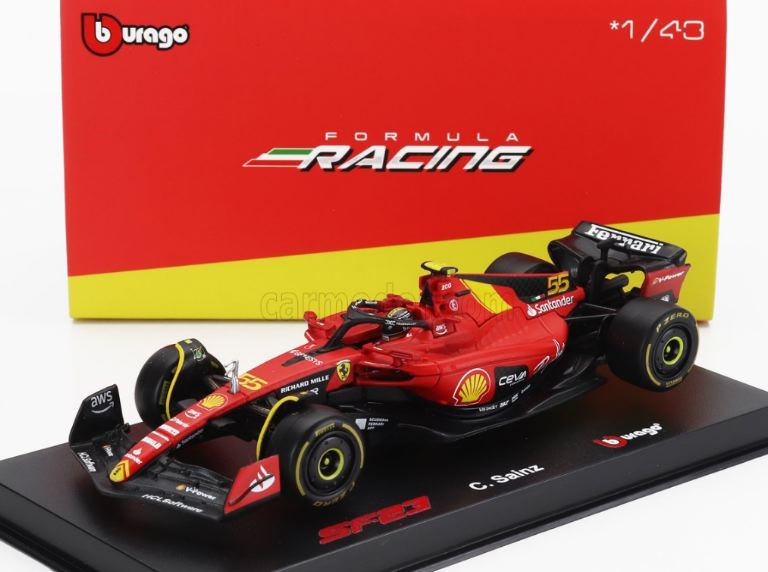 Ferrari F1 SF23 Monza Sainz #55 con casco 1/43 anno 2023 - BUR18-36835SM - immagine 4