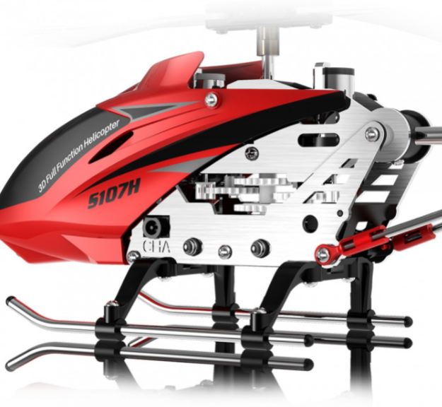 Elicottero S107G rosso coassiale con sensore barometrico - SYMS107H-RED - immagine 2