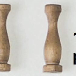 Colonna semplice in noce 10mm 10pz - M32470