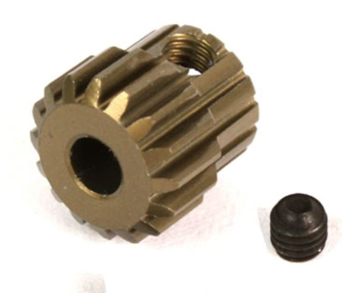 PIGNONE MODULO 48 CON 15 DENTI IN ALLUMINIO 7075 RINFORZATO - GPEDMG-48015