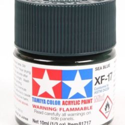 Colore acrilico XF-17 Sea Blue 6pz da 10ml opaco - TAM81717
