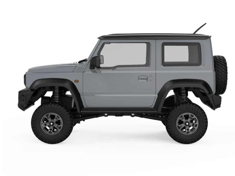 SUZUKI JIMNY 1/18 grigia Crawler con cambio a 3 merce e luci - RBT-UCX2402B - immagine 3