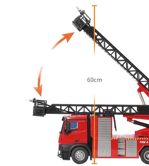 Camion dei pompieri 1/14 con radio - RADCH1561 - immagine 5