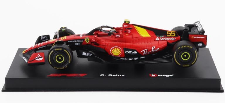 Ferrari F1 SF23 Monza Sainz #55 con casco 1/43 anno 2023 - BUR18-36835SM - immagine 6