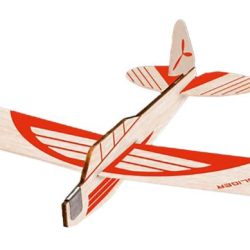 BalsaBird rosso #1 aereo in balsa lancio a mano - REV24327