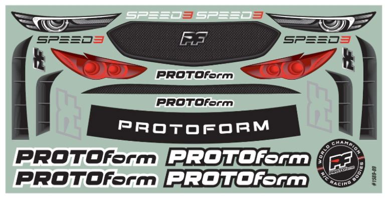 Carrozzeria Mazda 3 FWD 190mm 1/10 trasparente - PRO1589-25 - immagine 9