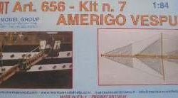 AMERIGO VESPUCCI KIT N.7  1/84 SCALETTE + ALBERO DI PRUA - M656