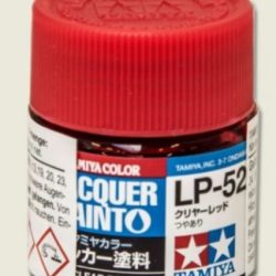 LP-52 CLEAR RED  6pz bottiglietta colore a smalto - TAM82152