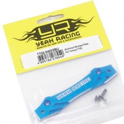 Piastra superiore blu  TT02 in alluminio del paraurti - GPEDTT02-040V