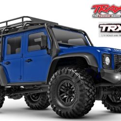 Land Rover Defender blu 1/18 TRX4M Traxxas - TXX97054-1BLU