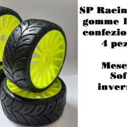 Gomme 1/8 GT 2023 Soft invernali 4pz incollate su cerchi - SPR-GT-Q1