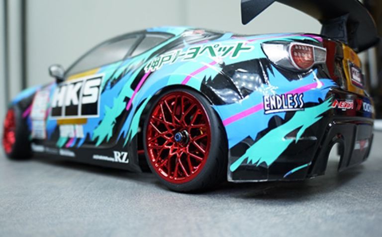 Gomme lattice scolpite e cerchi rossi LS offset +3 4pz - GPEDWL-0108 - immagine 3