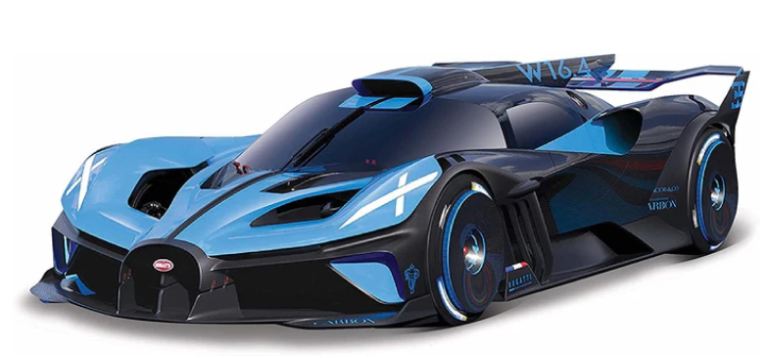 Bugatti Bolide blu e nera 1/18 - BUR18-11047B