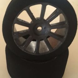 SPUGNE + CERCHI BIMESCOLA 1/10 ANTER. 26mm Shore 35/42 CARBON - MTX-10A3542AC