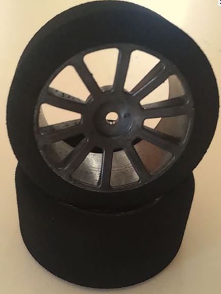 SPUGNE + CERCHI BIMESCOLA 1/10 ANTER. 26mm Shore 35/42 CARBON - MTX-10A3542AC