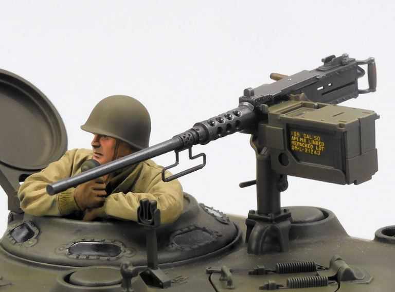Carro Sherman RC 105mm con sterzo meccanico in kit - TAM56048 - immagine 4