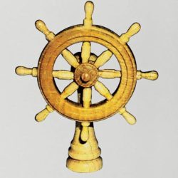 GRUPPO RUOTA TIMONE 38mm IN BOSSO 1pz - M35030