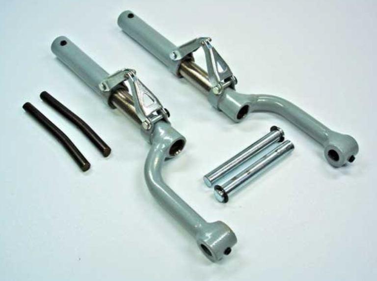 Gambe carrello in metallo ammortizzate 125mm in scala - PCHC3031