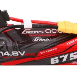 LiPo 14,8v 6750mAh Hardcase 60C 4s1p XT90 G-Tech GensAce - GEN67504S60XG