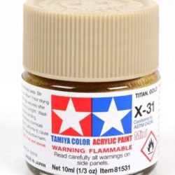 Colore acrilico X-31 Titanium Gold 6pz da 10ml lucido - TAM81531