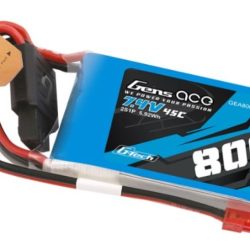LiPo 7,4v 800mAh 45C connettore BEC JST G-Tech Gens Ace - GEN8002S45JGT