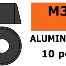 RONDELLE GUN METAL     10pz M3 PER VITI A TESTA CILINDRICA M3 - SUGF-0406-033