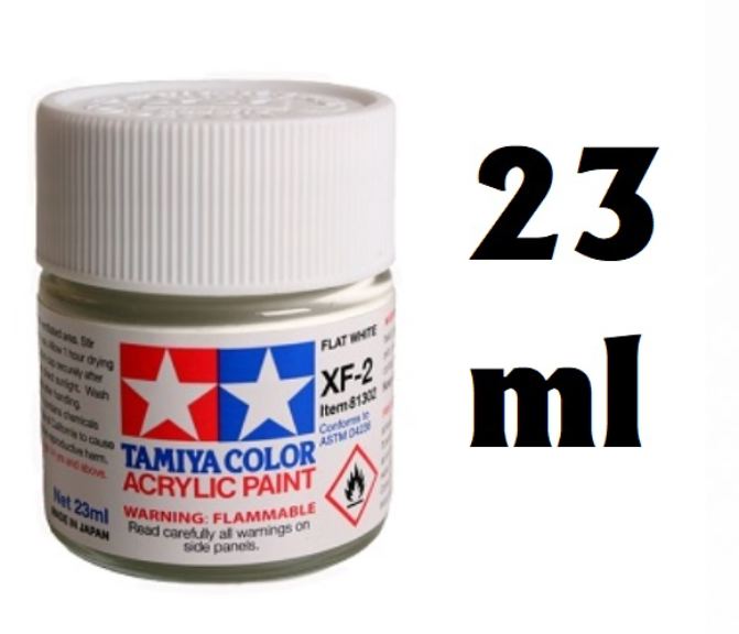 Colore acrilico grande XF-2 bianco 1pz da 23ml opaco - TAM81302-1PZ