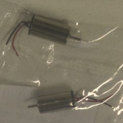 MOTORI ORARIO NANO DRONE CX10 2pz FILO NERO E ROSSO - RADCX10-005