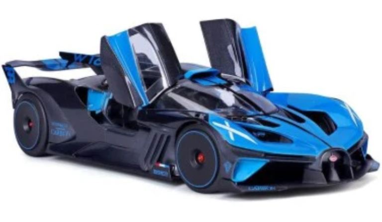 Bugatti Bolide blu e nera 1/18 - BUR18-11047B - immagine 3