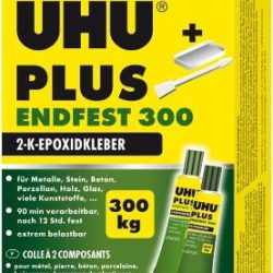 Uhu plus epoxy 90 minuti grande 2x75ml 300kg di tenuta - UHU5345