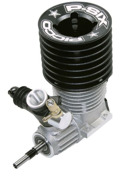 COMBO MOTORE P-SIX BUGGY 1/8 TURBO COMPLETO DI MARMITTA - PIC9631