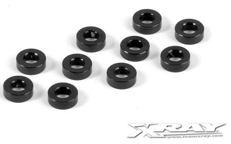 RONDELLE 3x6x2mm NERE NT1 T4 X1 10pz - HUD303123-K