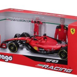 Ferrari F1 SF23 2023 n16 con pilota in piedi 1/24 Charles Leclerc - BUR18-26809