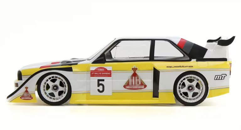 Carrozzeria Audi S1 quattro rally 190mm 1/10 trasparente - GPEDMT024-010 - immagine 3