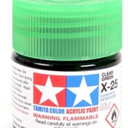 Colore acrilico X-25 Clear Green 6pz da 10ml  trasparente lucido - TAM81525