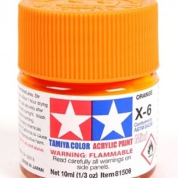 Colore acrilico X-6 Orange 6pz da 10ml lucido - TAM81506